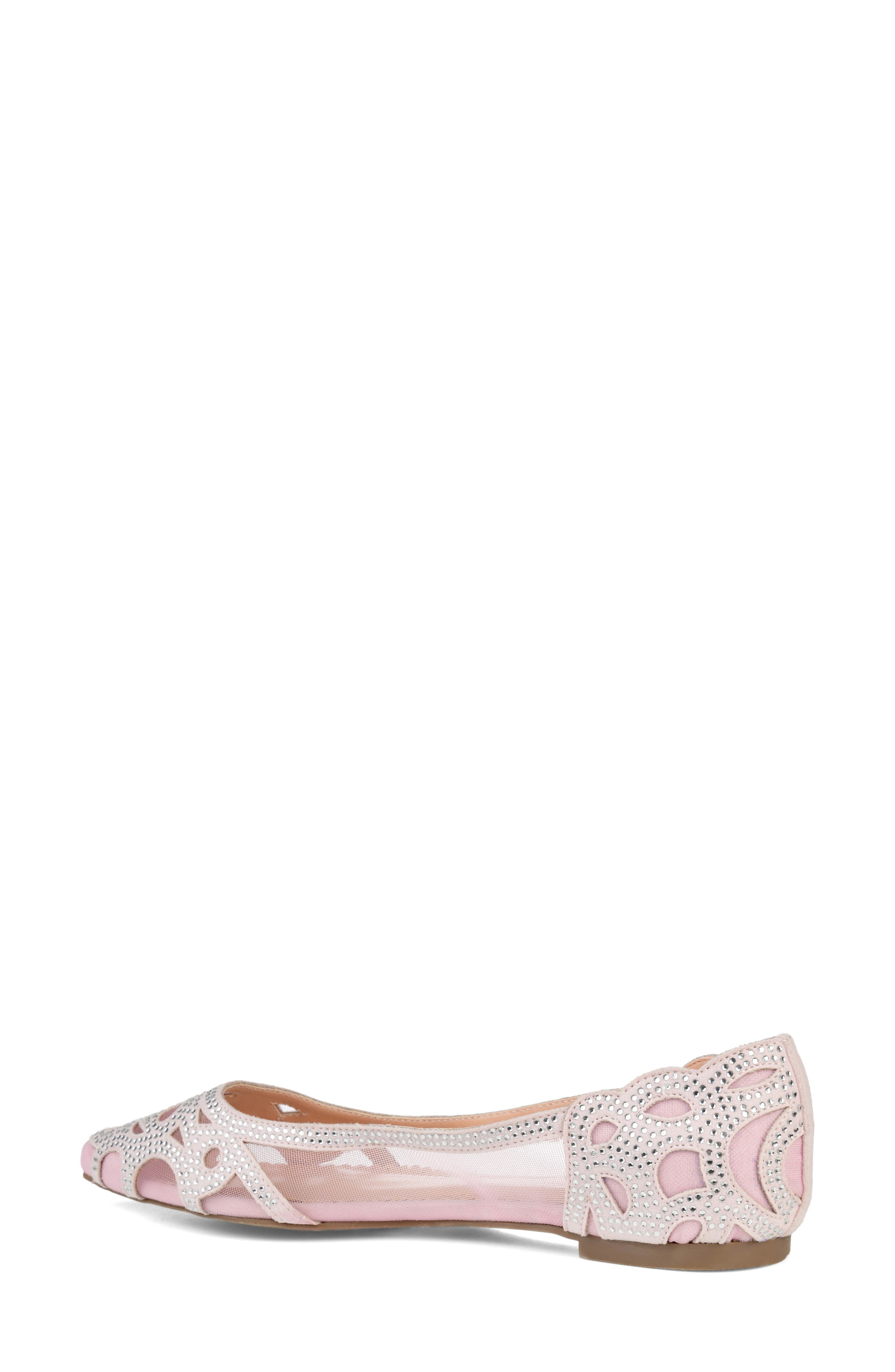 Batavia Rhinestone Flat, Alternate, color, BLUSH