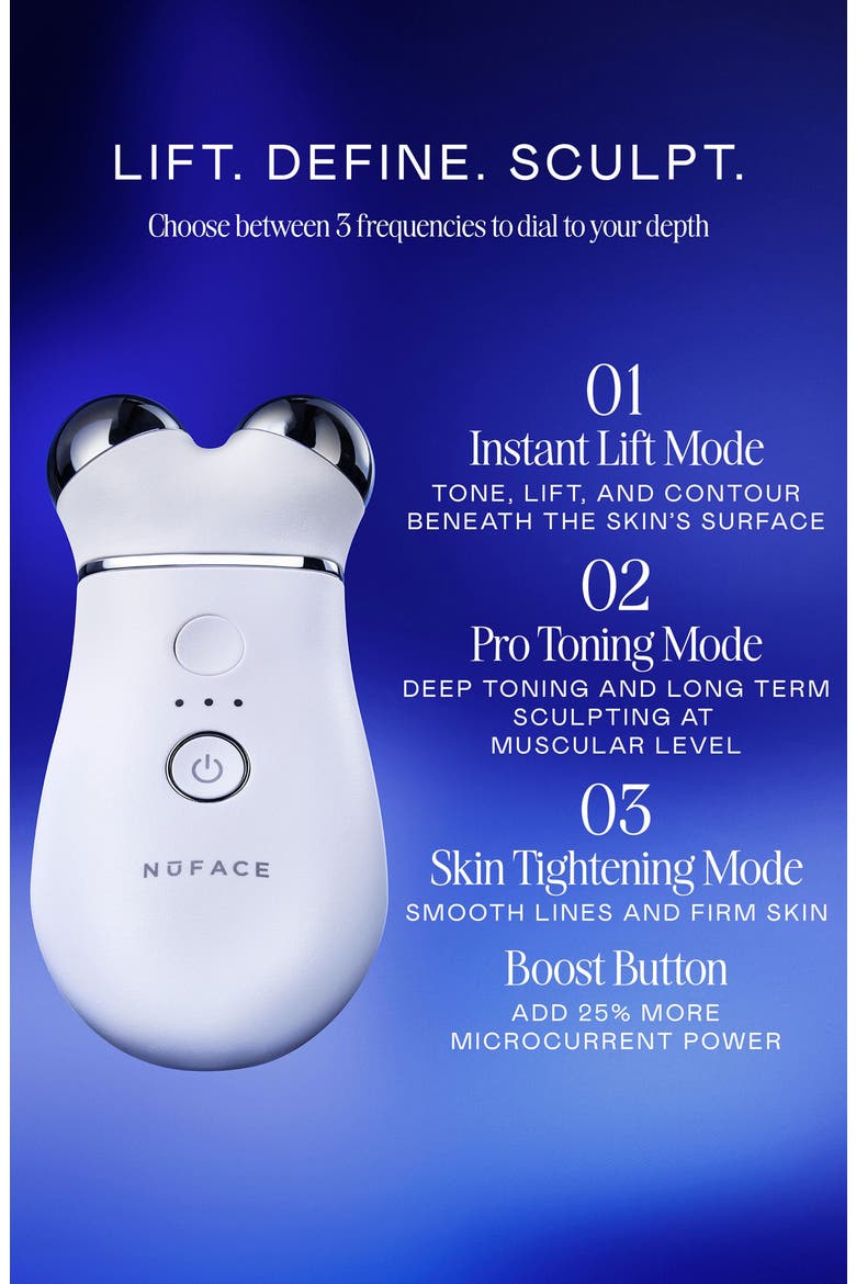 TRINITY+ Microcurrent Facial Toning Device with LED Red Light Attachment, Alternate, color, NO COLOR