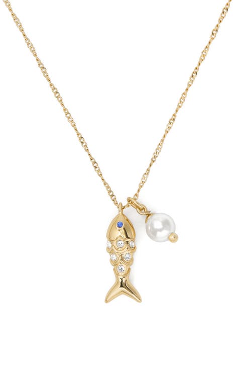 summer daze fish pendant necklace