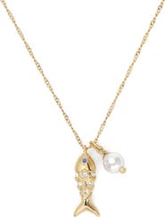 Kate Spade New York summer daze fish pendant necklace