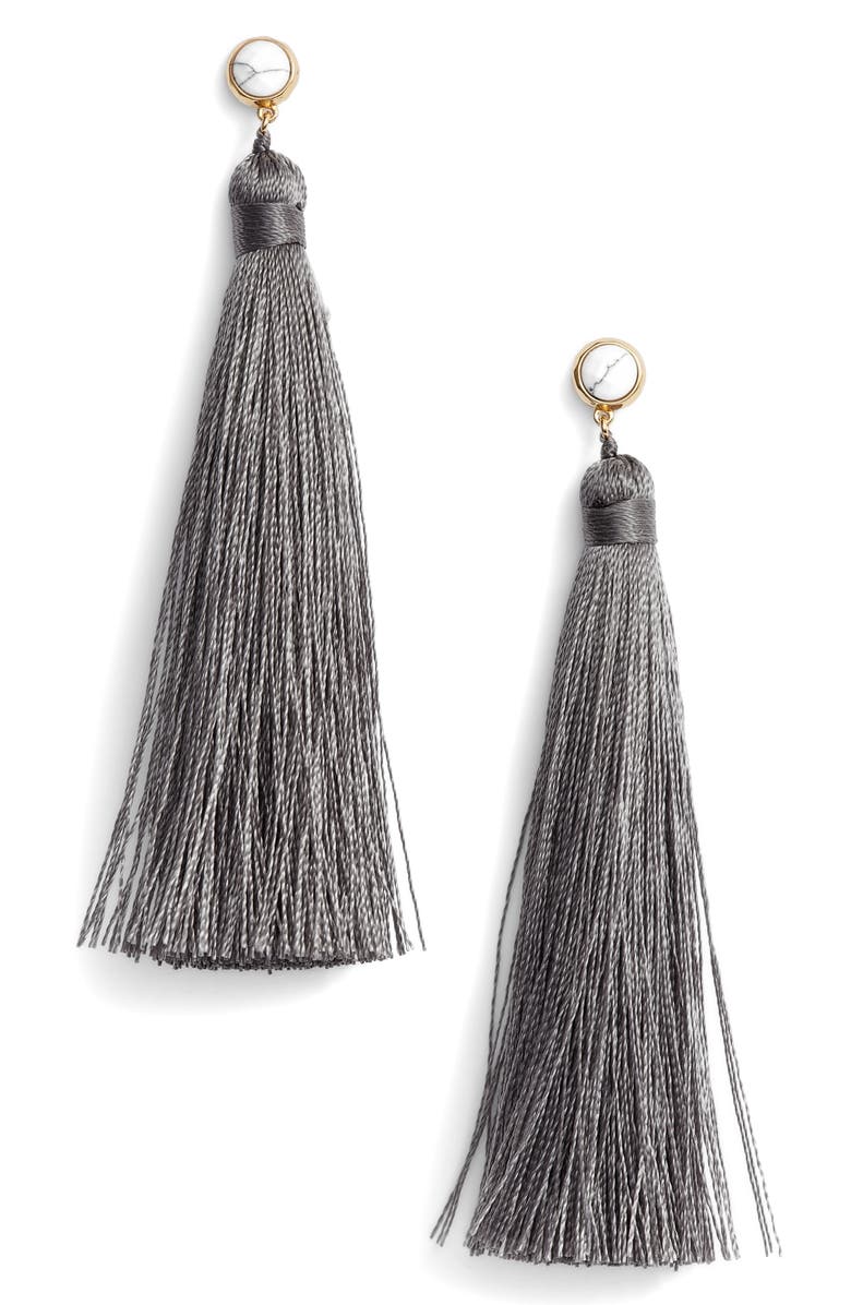 gorjana Tulum Tassel Earrings, Main, color, 