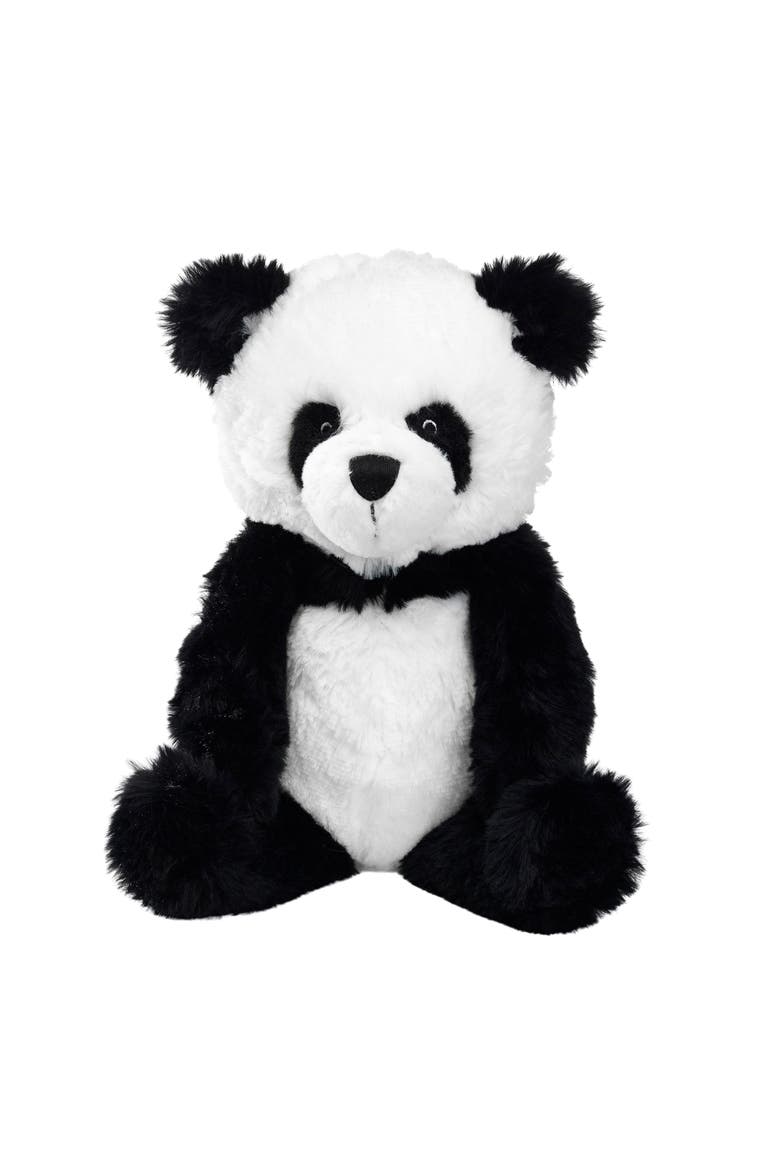 Wild Life Plush Panda Bear Stuffed Animal Toy - Lucky, Main, color, Black