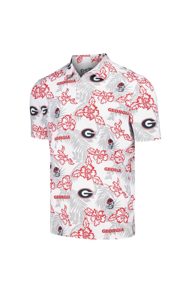 Reyn Spooner Men's Reyn Spooner White Georgia Bulldogs Performance Polo, Alternate, color, 