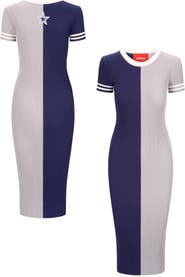 STAUD Women's STAUD  Navy/Silver Dallas Cowboys Colleen Dress