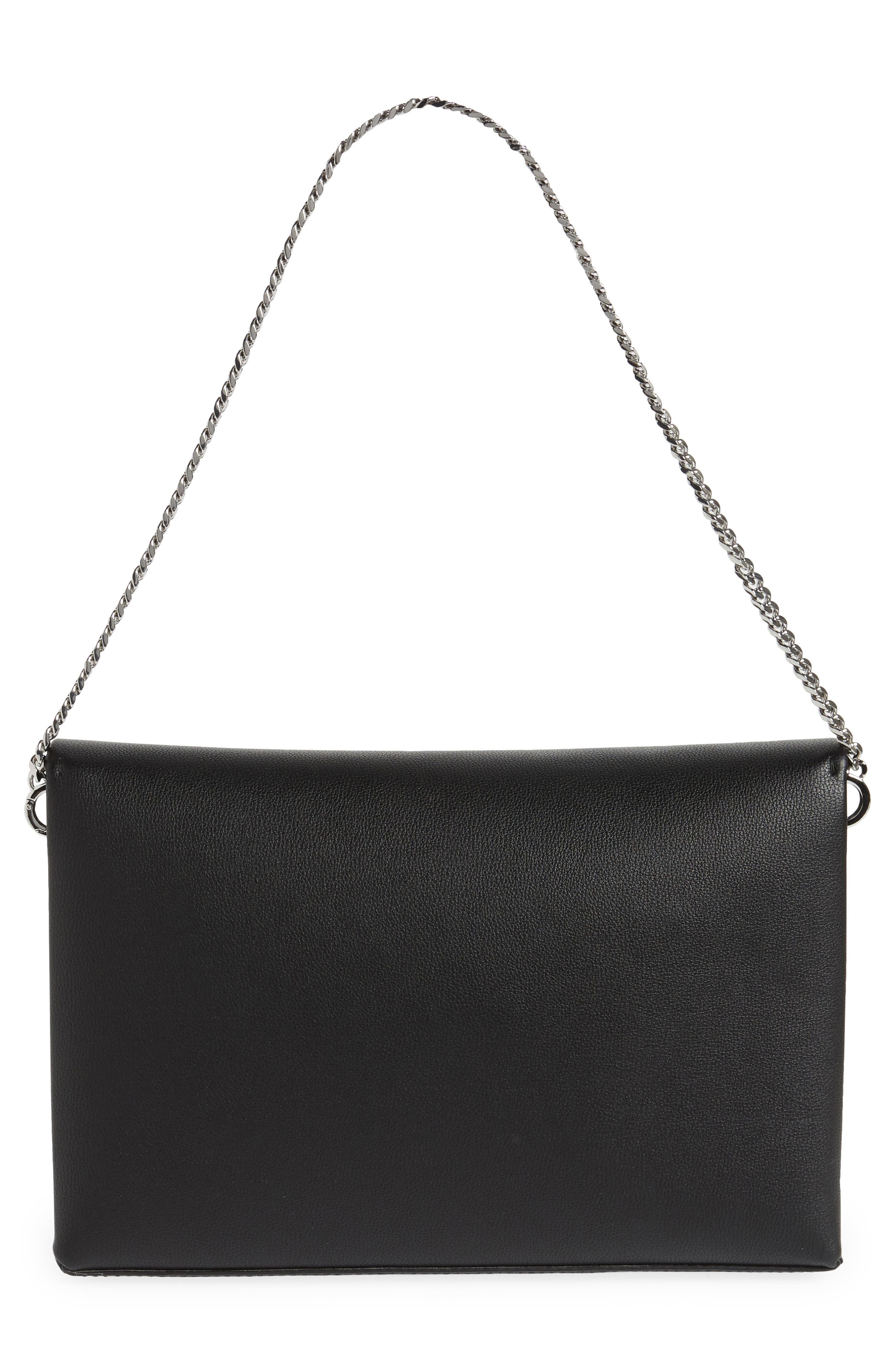 BOSS Rose Faux Leather Clutch, Alternate, color, 