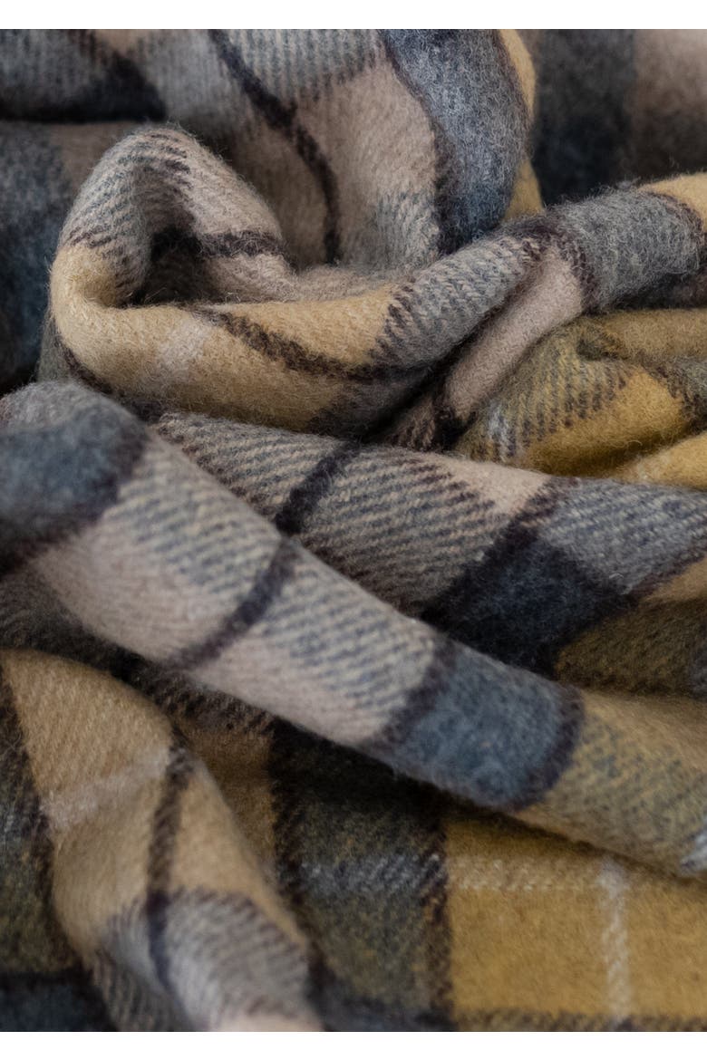 Recycled Wool Tartan Throw Blanket, Alternate, color, Buchanan Antique Natural