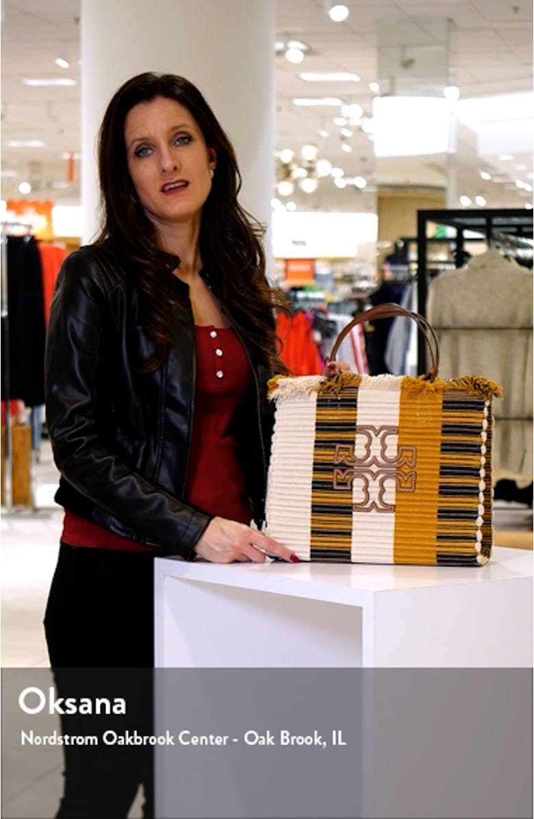 McGraw Woven Stripe Tote Bag, sales video thumbnail