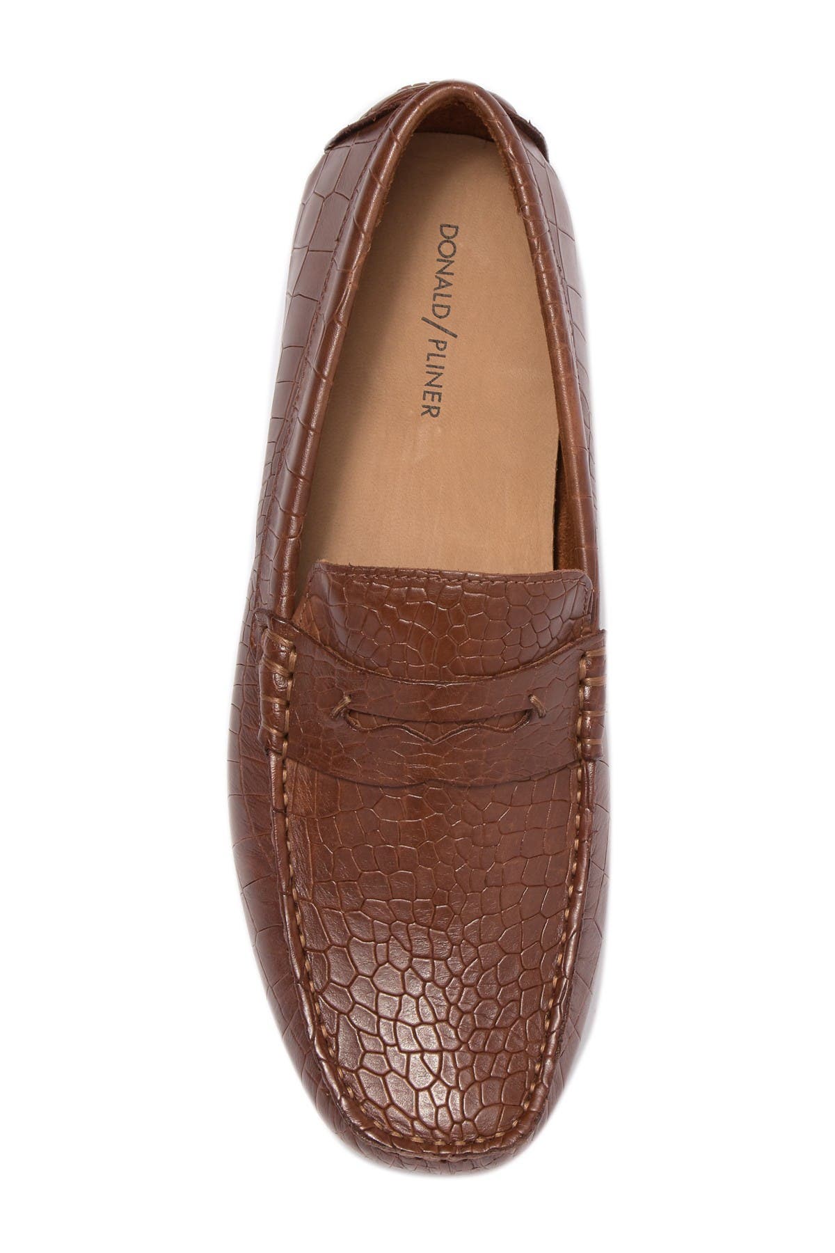 Donald Pliner Veeto Croc Embossed Leather Driver, Alternate, color, 