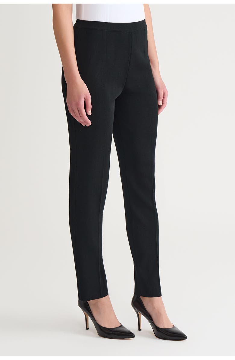Ming Wang Straight-Leg Knit Pants, Alternate, color, Black