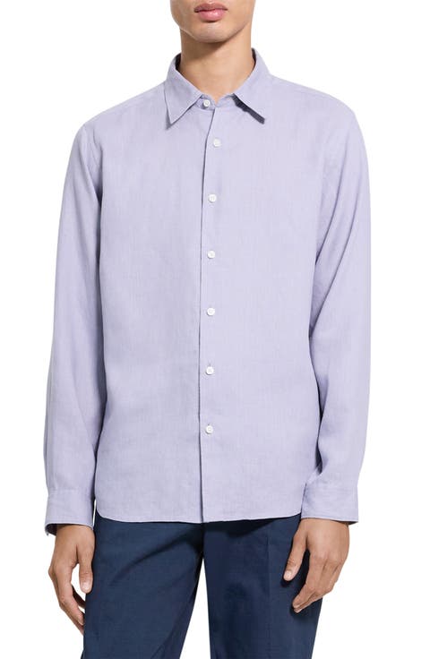 Irving Solid Linen Button-Up Shirt