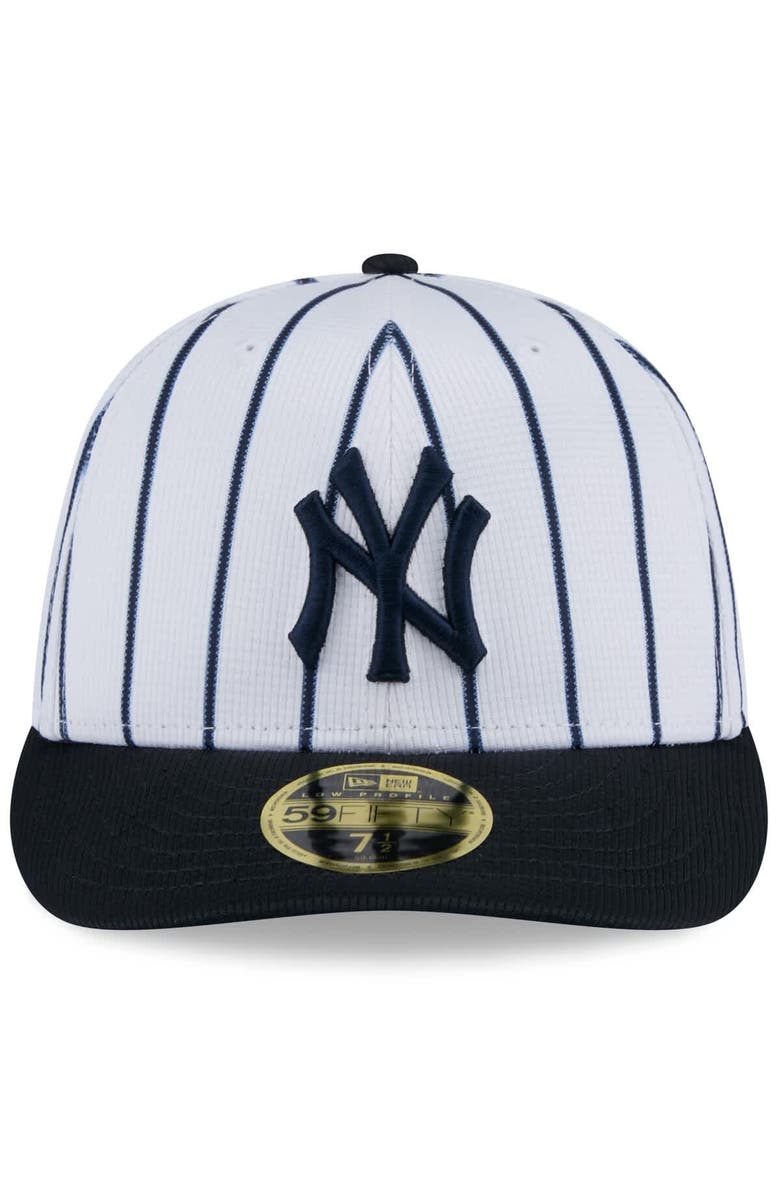 New Era Men's New Era White/Navy New York Yankees 2025 Spring Training Low Profile 59FIFTY Fitted Hat, Alternate, color,