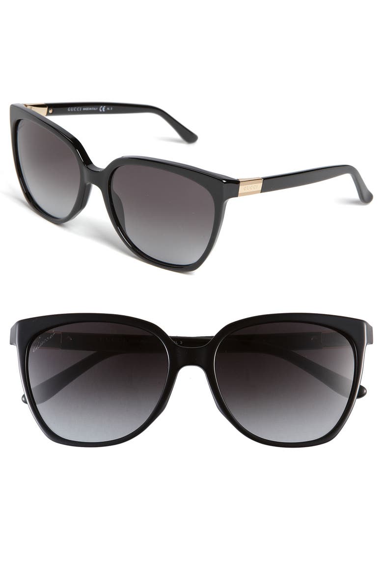 Gucci 57mm Oversized Sunglasses, Main, color,