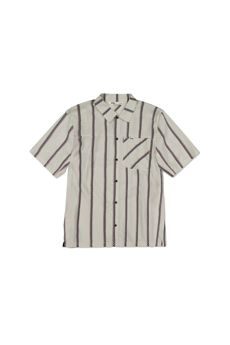 At Merino Short-Sleeve Shirt - Men's, Alternate, color, Bone Stripe