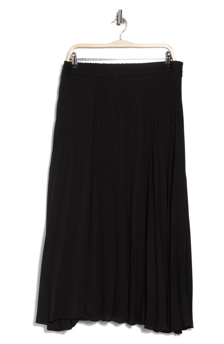 MAX STUDIO Printed Release Pleat Skirt, Main, color, Black