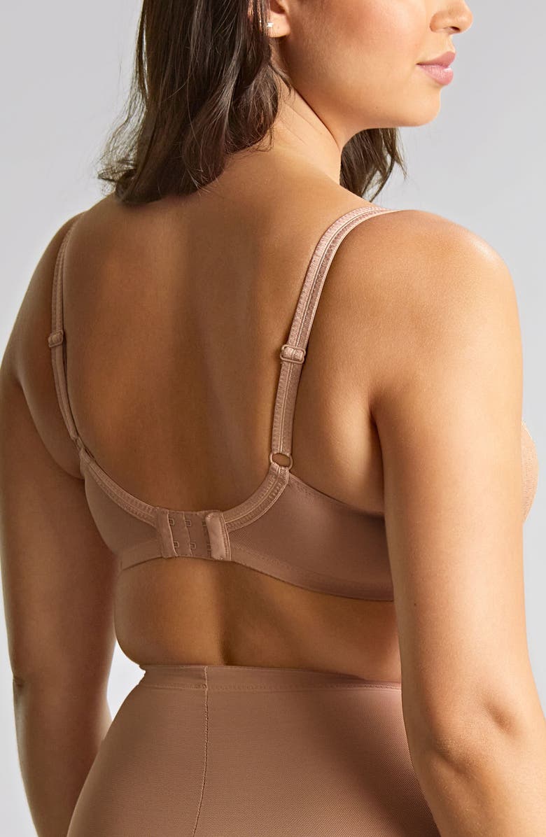 Panache Envy Underwire Stretch Lace Side Support Bra, Alternate, color, Honey