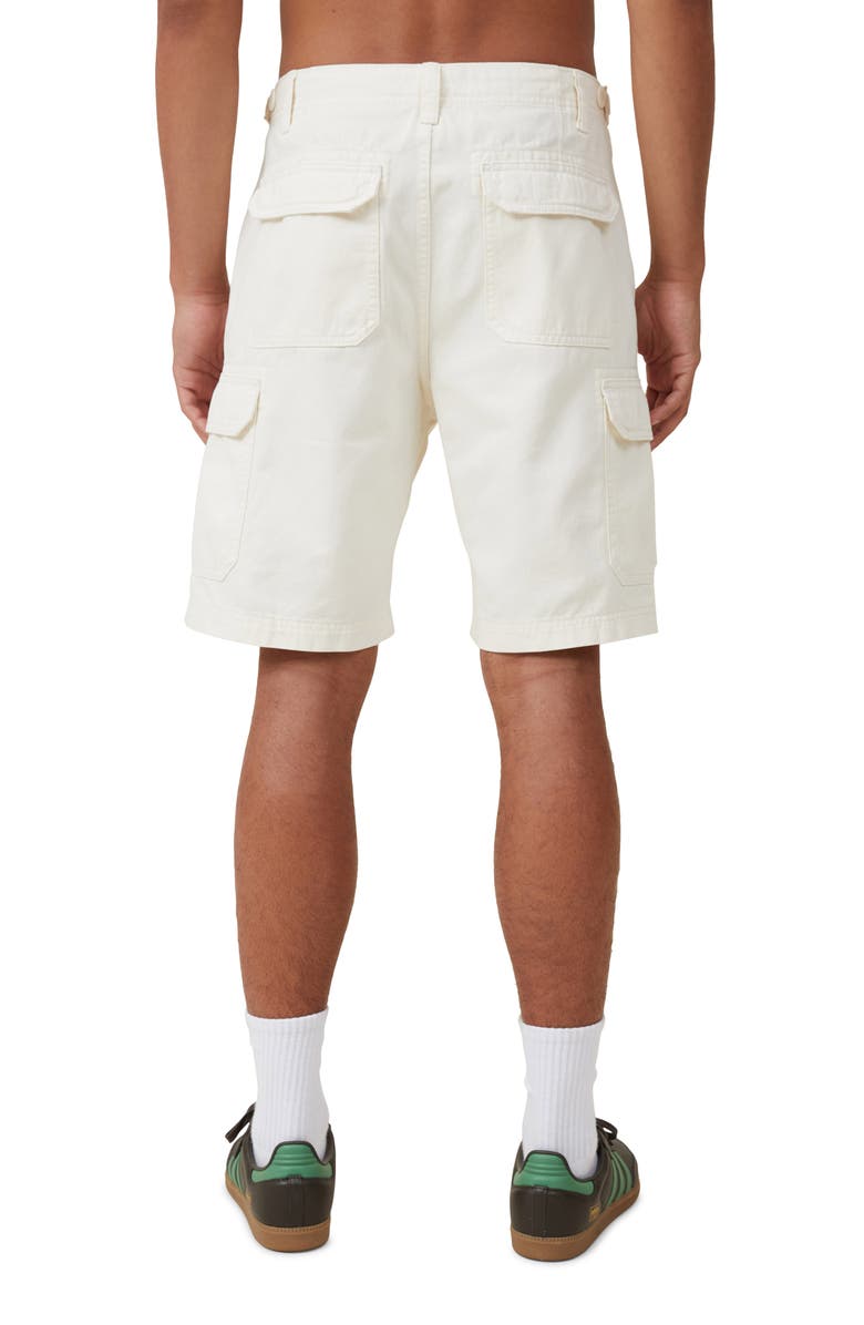 Cotton On Tactical Cotton Cargo Shorts, Alternate, color, Ecru