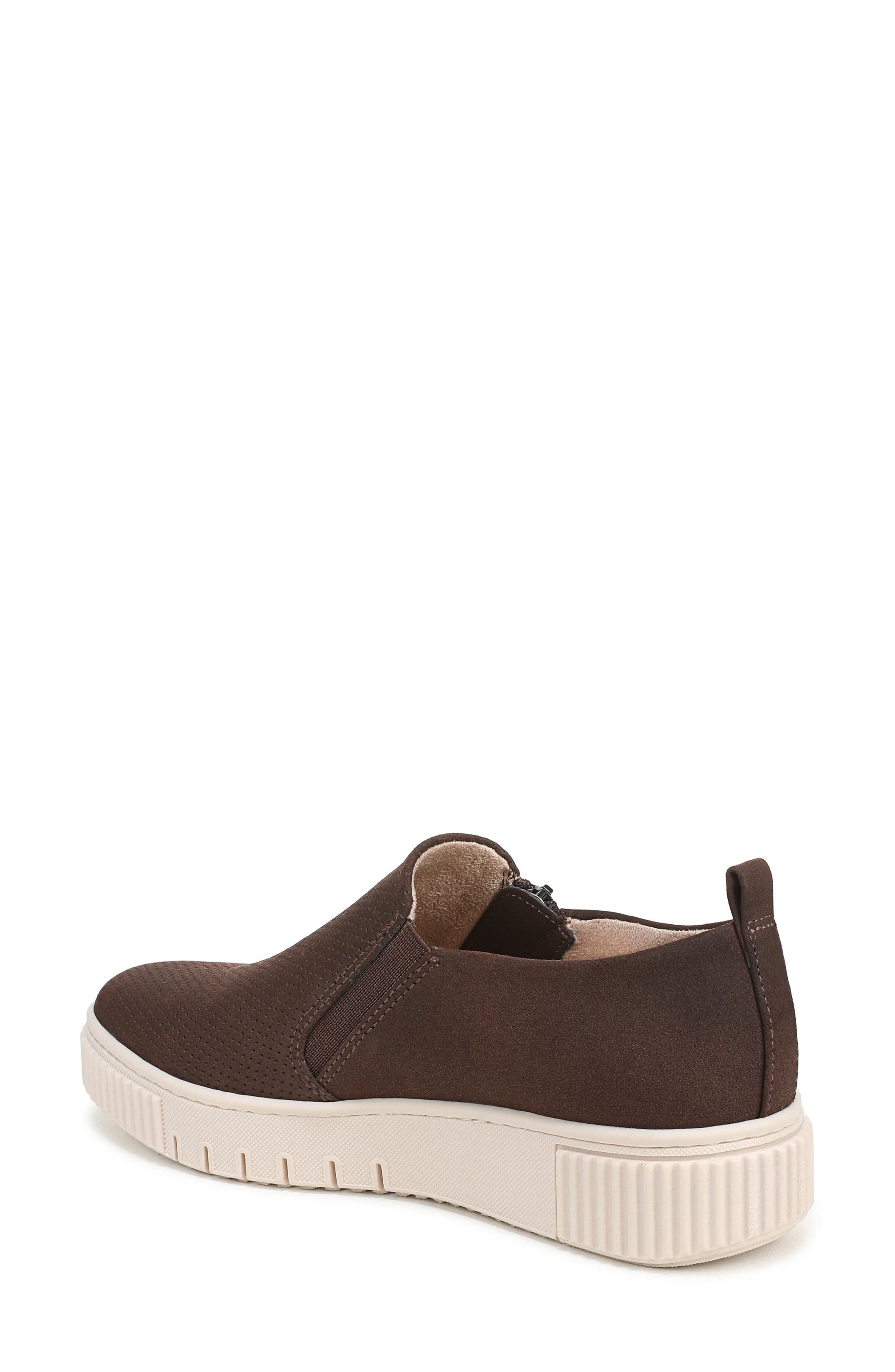 SOUL NATURALIZER Turner Perforated Platform Sneaker, Alternate, color, Midnight Brown Faux Leather
