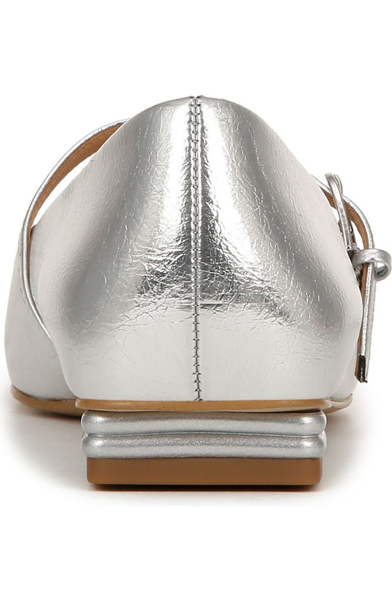 Franco Sarto Tinsley Square Toe Mary Jane Flat, Alternate, color, Silver