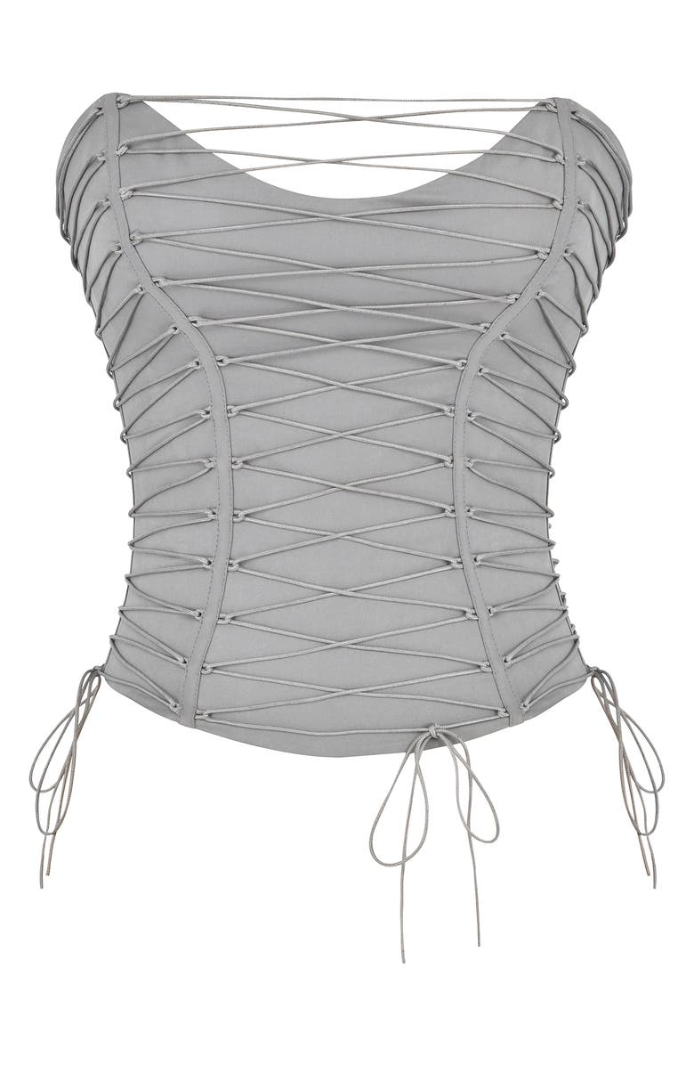 HOUSE OF CB Lace-Up Corset, Alternate, color,