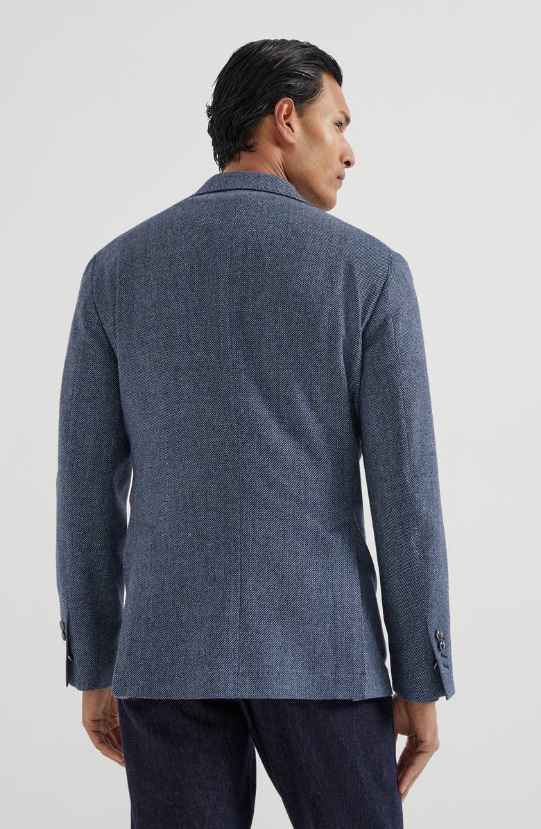 Brunello Cucinelli Deconstructed Cavallo blazer, Alternate, color, Denim