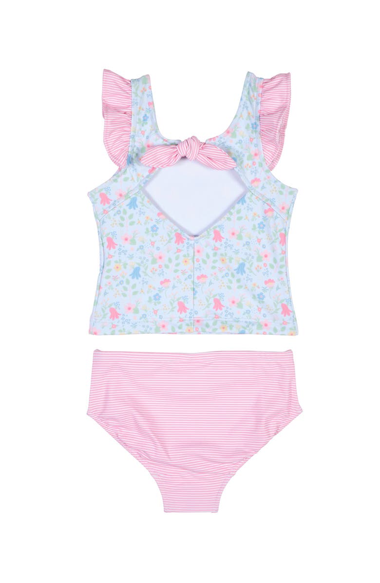 Florence Eiseman Floral Print Tankini, Alternate, color, Blue/Multi