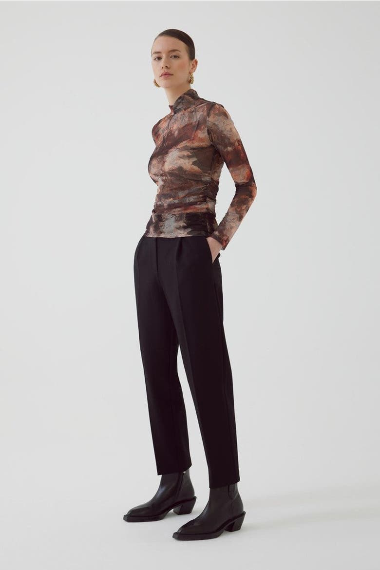 Aldo Tulle Knit Blouse, Alternate, color, MULTI COLOR