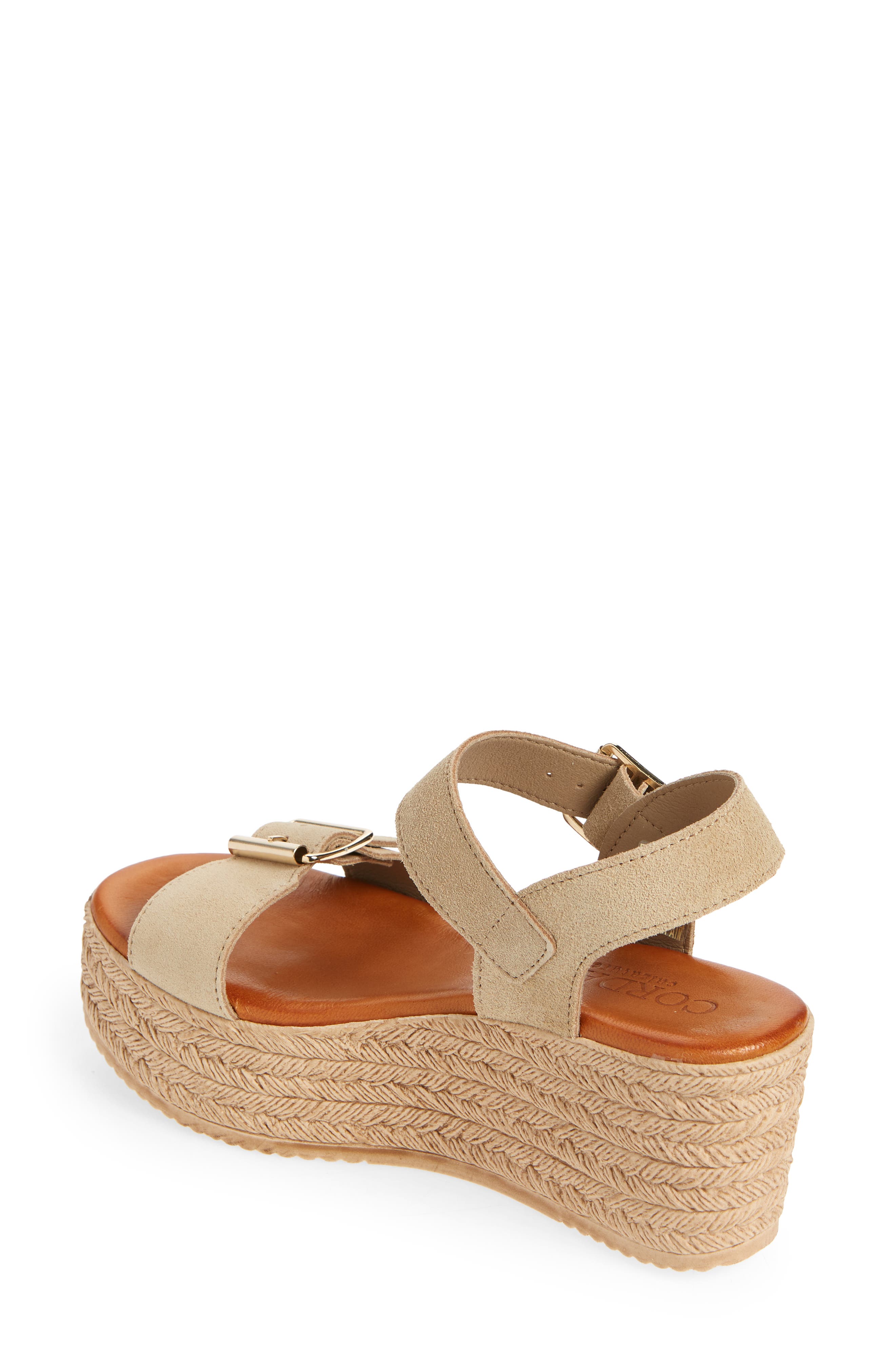 Cordani Betsy Espadrille Wedge Sandal, Alternate, color, Sabbia Suede