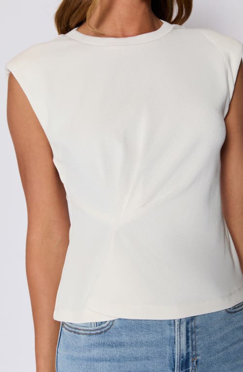 Vici Collection Cory Twist Front Rib Top In White