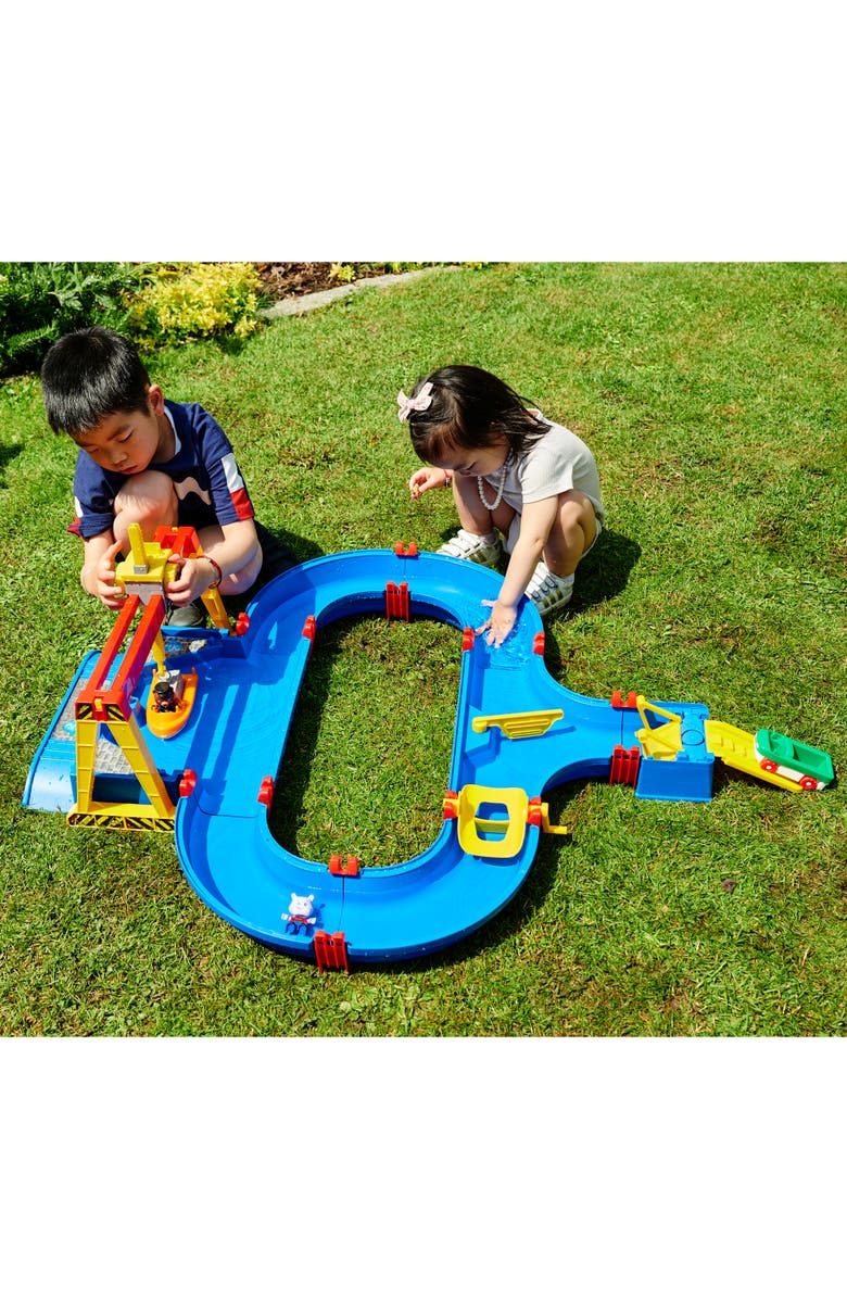 AquaPlay ContainerPort Waterway Playset, Toy Boat & 2 Animal Figures, Kids 3+, Alternate, color, Multicolored