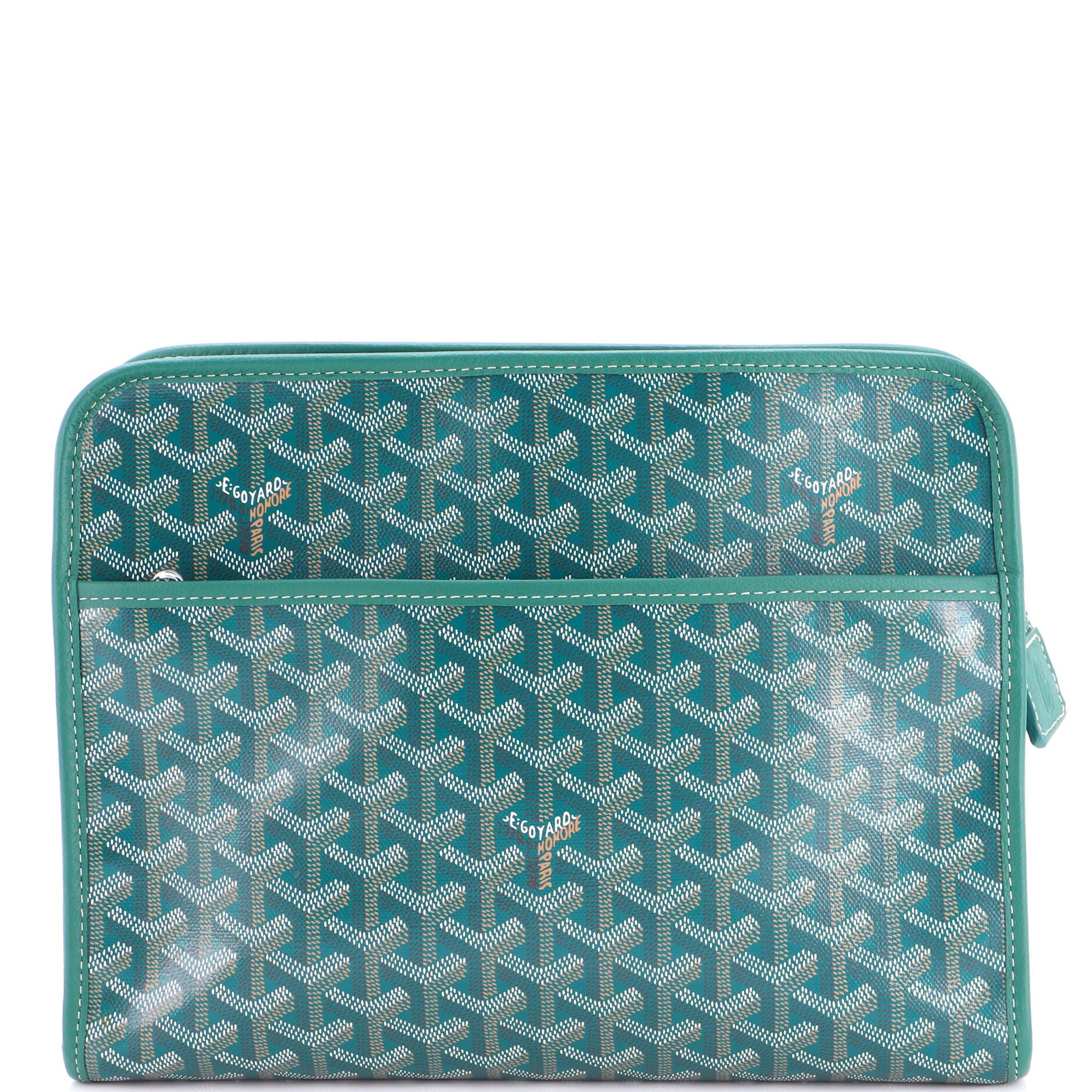 Jouvence Toiletry Pouch Coated Canvas GM, Main, color, Green