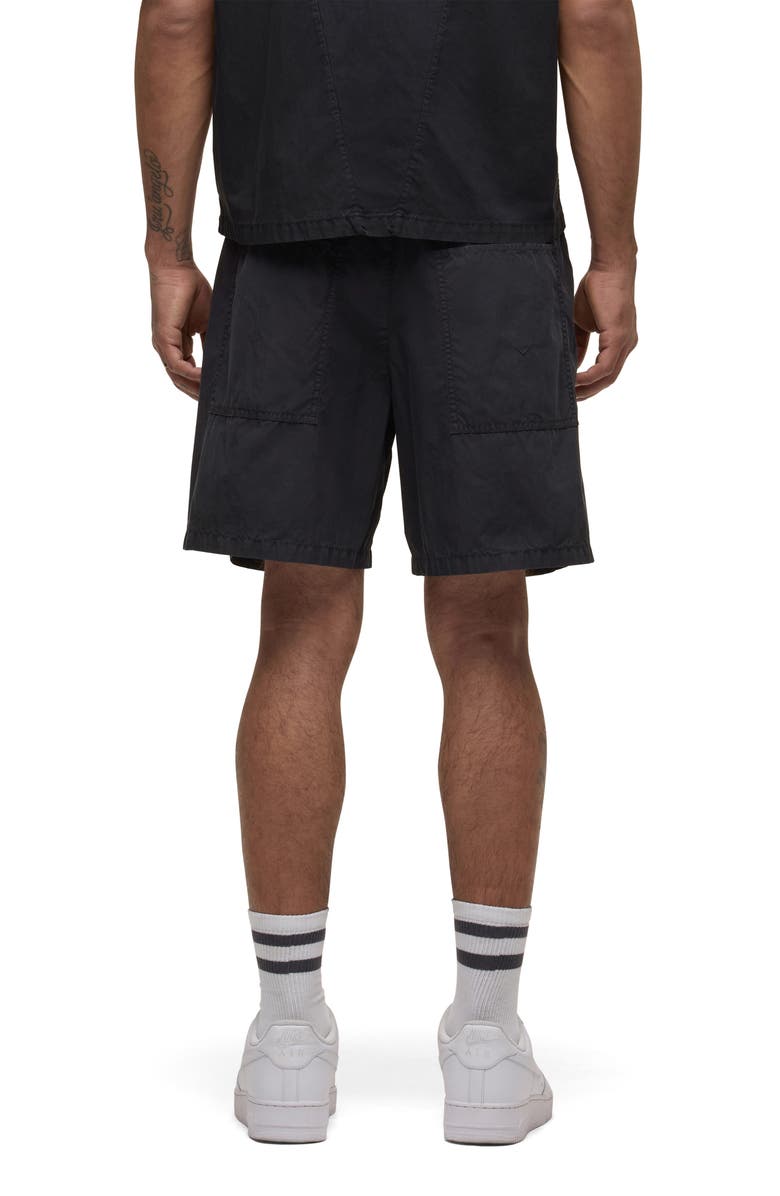 Hudson Jeans Cotton Blend Drawstring Shorts, Alternate, color, Black Slate