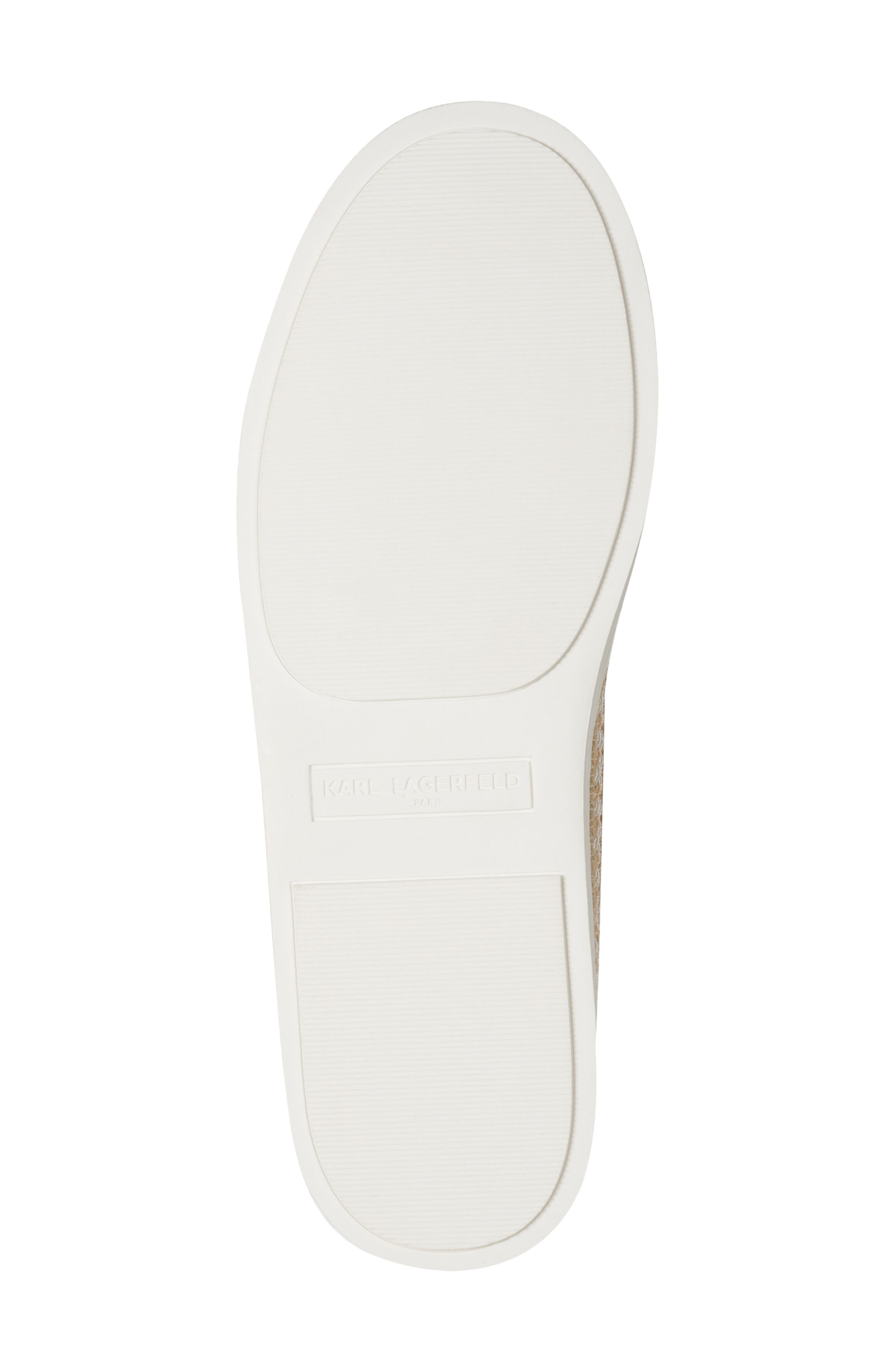 KARL LAGERFELD PARIS Cate Sneaker, Alternate, color, Natural/ Bright White