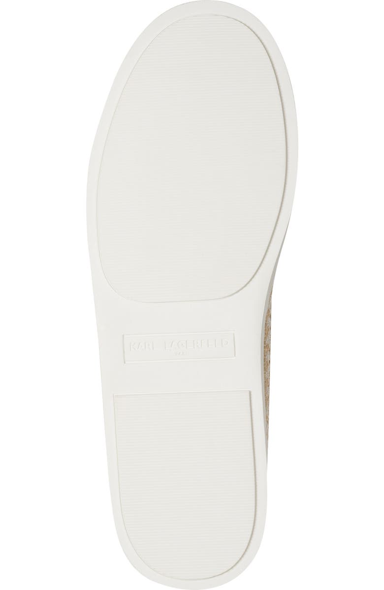 KARL LAGERFELD PARIS Cate Sneaker, Alternate, color, Natural/ Bright White
