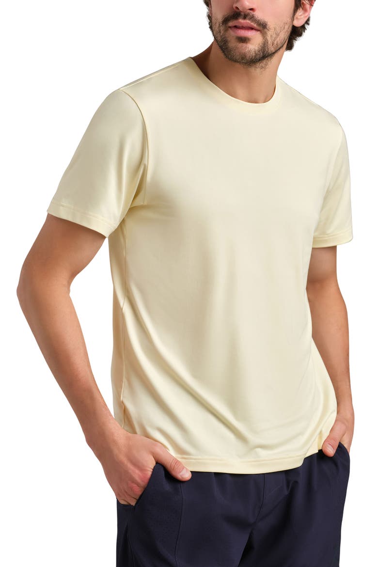 Backspin Performance T-Shirt, Main, color, LEMON MIST