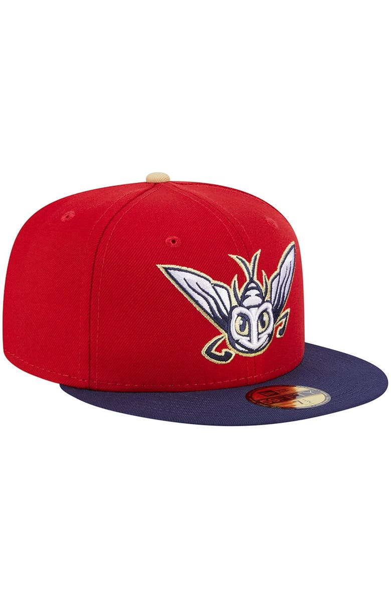 New Era Men's New Era Red Harrisburg Senators Theme Nights Harrisburg Mayflies  59FIFTY Fitted Hat, Alternate, color, Red
