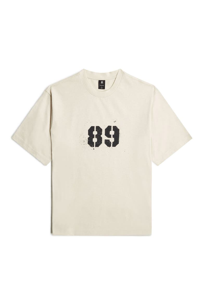 Sprayed 89 Boxy Organic Cotton Graphic T-Shirt, Alternate, color, WHITEBAIT