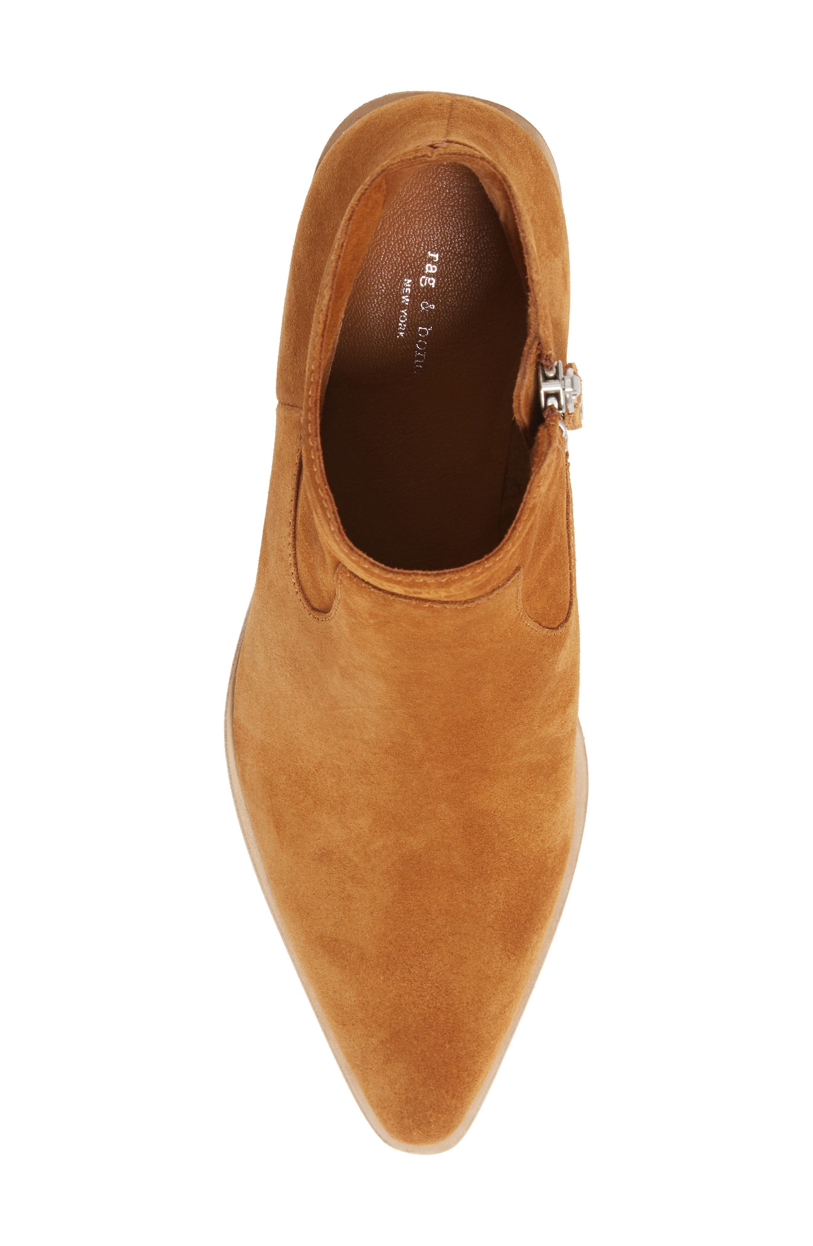 Razor Western Bootie, Alternate, color, TOBACCO SUEDE