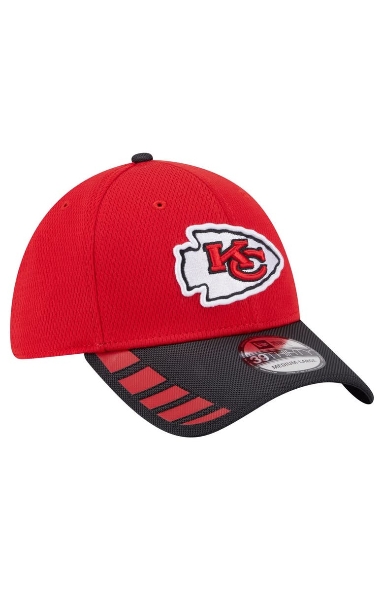 New Era Men's New Era Red Kansas City Chiefs Visor Hit 39THIRTY Flex Hat, Alternate, color, 