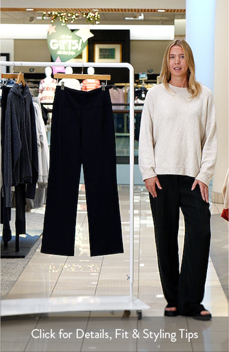 Cozy Tech High Waist Straight Leg Pants, sales video thumbnail