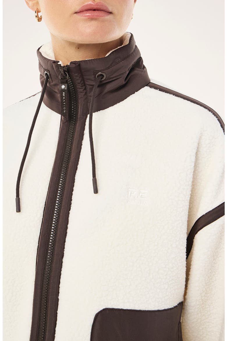 Lennon Jacket, Alternate, color, WHISPER WHITE/ COFFEE