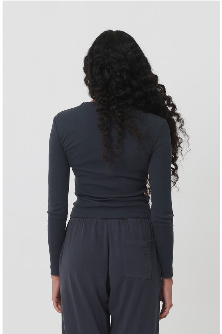 Rib Long Sleeve, Alternate, color, Slate