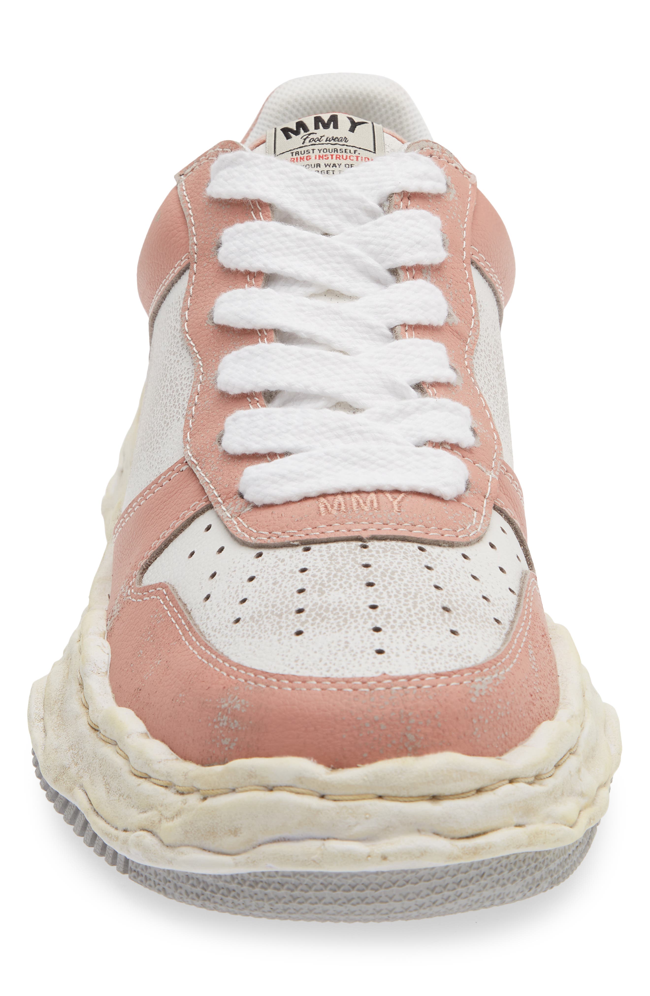 Wayne OG Sole Leather Sneaker, Alternate, color, PINK/ WHITE