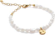 Monica Vinader Capri Keshi Pearl Beaded Pendant Bracelet