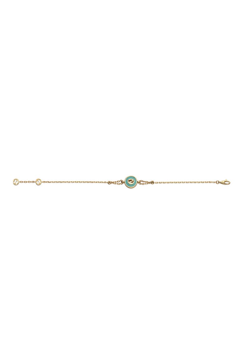 Interlocking GG 18K Gold & Diamond Chain Bracelet, Alternate, color, YELLOW GOLD