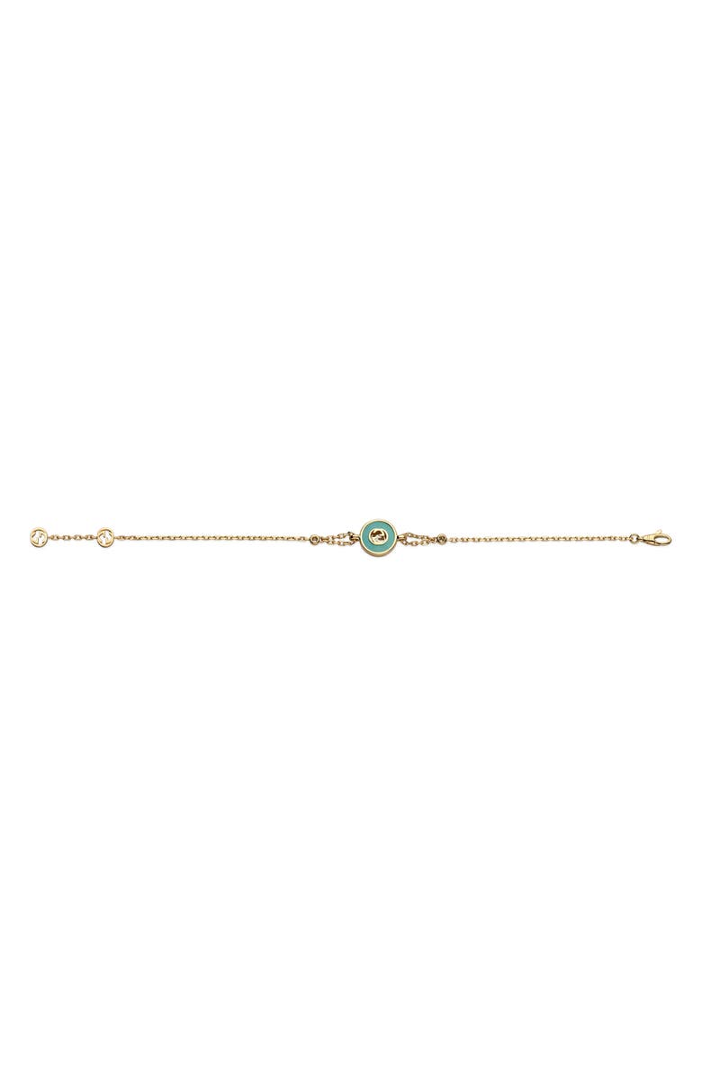 Gucci Interlocking GG 18K Gold & Diamond Chain Bracelet, Alternate, color, Yellow Gold