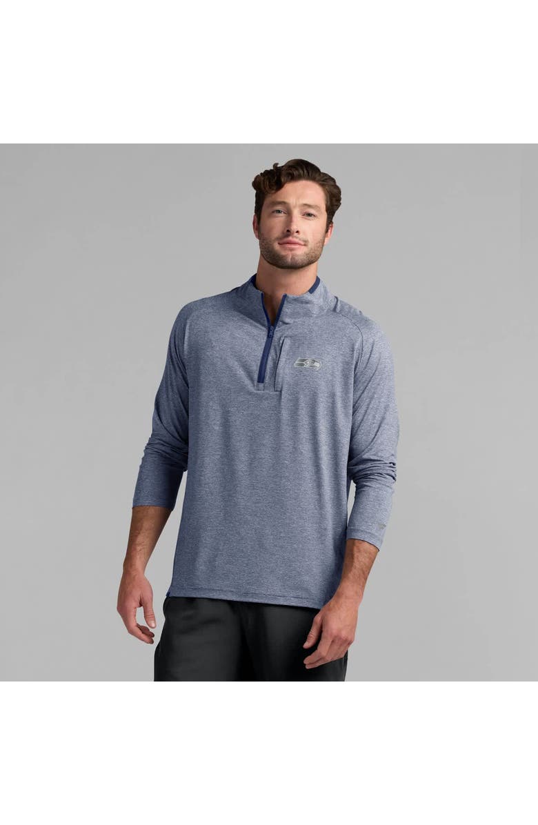 FANATICS Unisex Fanatics College Navy Seattle Seahawks Front Office Performance Primary Quarter-Zip Jacket, Alternate, color, College Navy