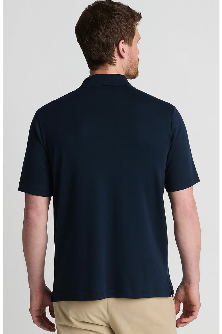 Short Sleeve Cotton Supima Polo Shirt with Pocket, Alternate, color, Radiant Navy