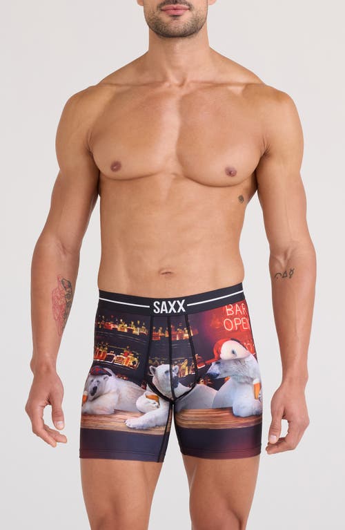 Saxx Volt Breathable Sim Fit Mesh Boxer Briefs In Blue