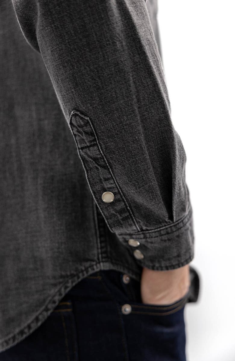 Devil-Dog Dungarees Western Denim Shirt, Alternate, color, 