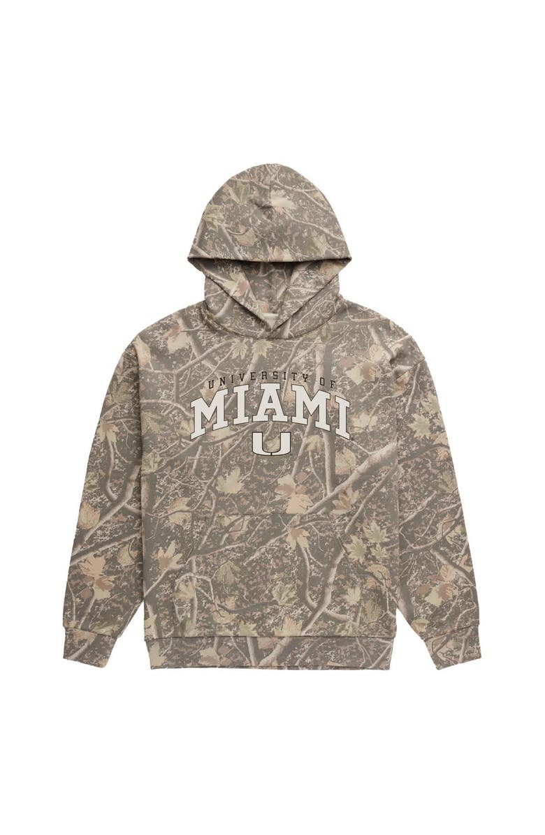 Uscape Apparel Men's Uscape Apparel  Camo Miami Hurricanes Back Bay Fleece Hoodie, Main, color, Camo